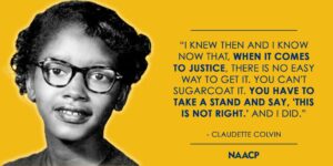 Claudette Colvin - civil rights - a seat for everyone